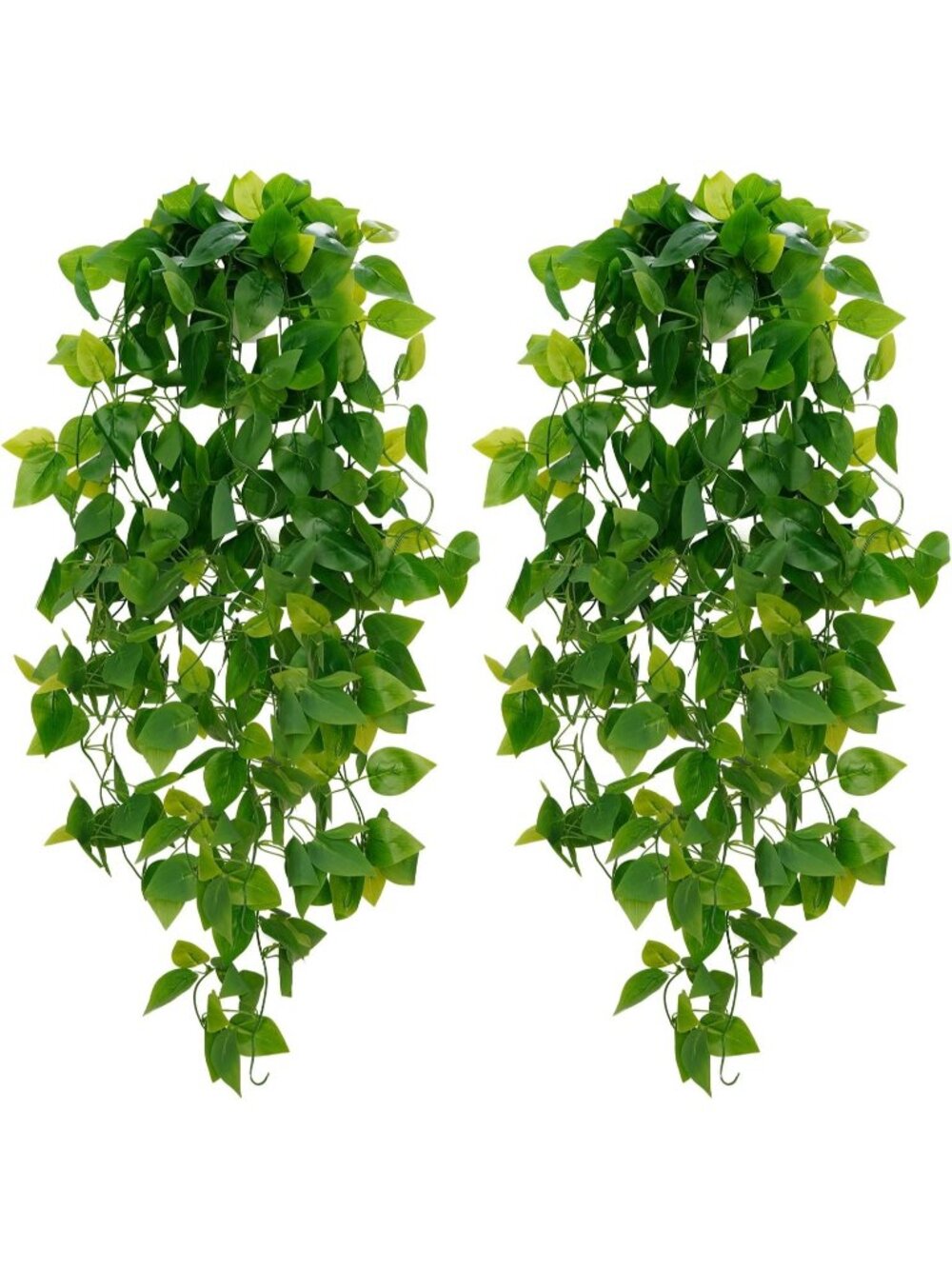 New Fake Hanging Plants, 2pcs Artificial Pothos Vines